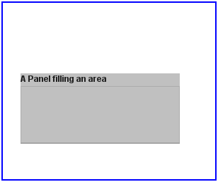 Component Filling an Area Specified by Coordinates