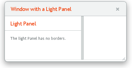 A Panel with Light Style