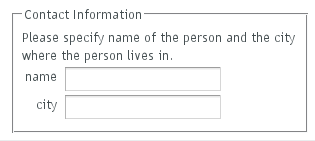 Form Automatically Generated from a Bean