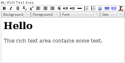 Rich Text Area Component