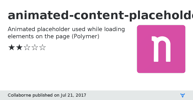 animated-content-placeholder - Vaadin Add-on Directory