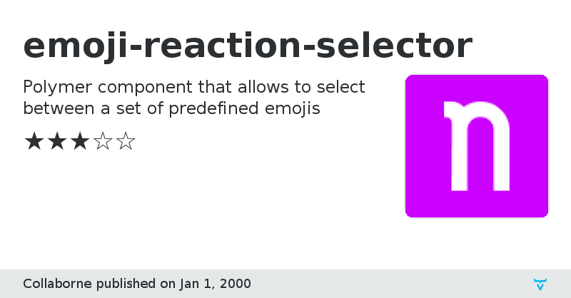 emoji-reaction-selector - Vaadin Add-on Directory