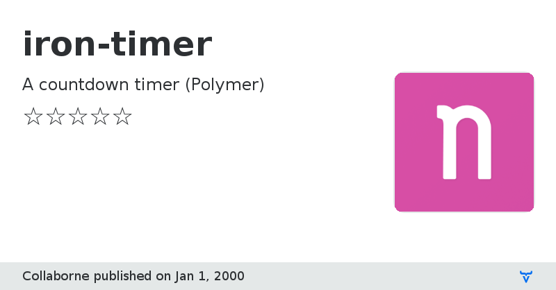 iron-timer - Vaadin Add-on Directory