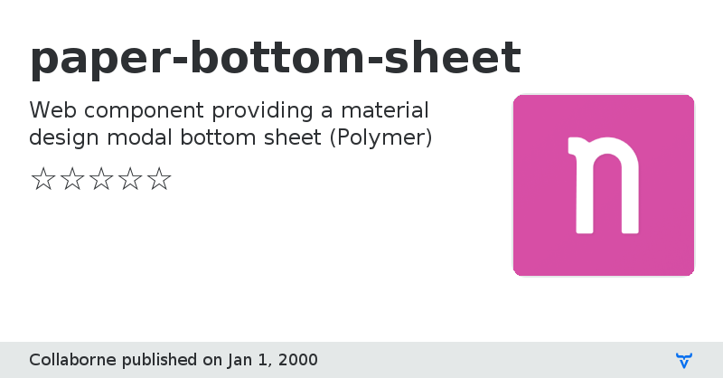 paper-bottom-sheet - Vaadin Add-on Directory