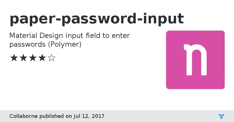 paper-password-input - Vaadin Add-on Directory