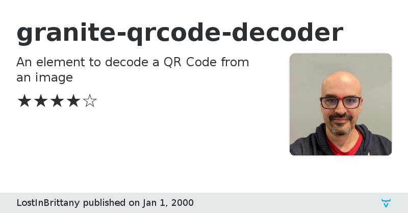 granite-qrcode-decoder - Vaadin Add-on Directory