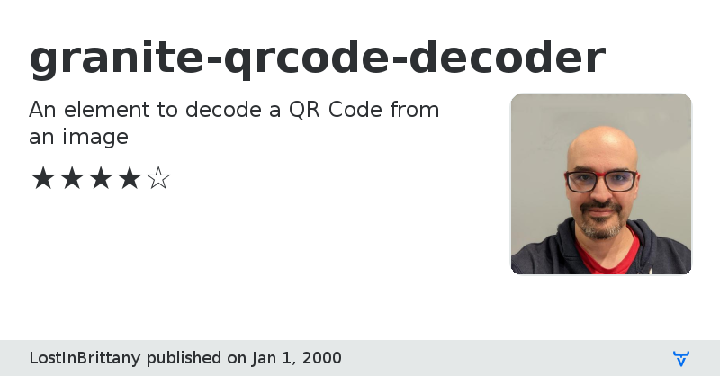 granite-qrcode-decoder - Vaadin Add-on Directory