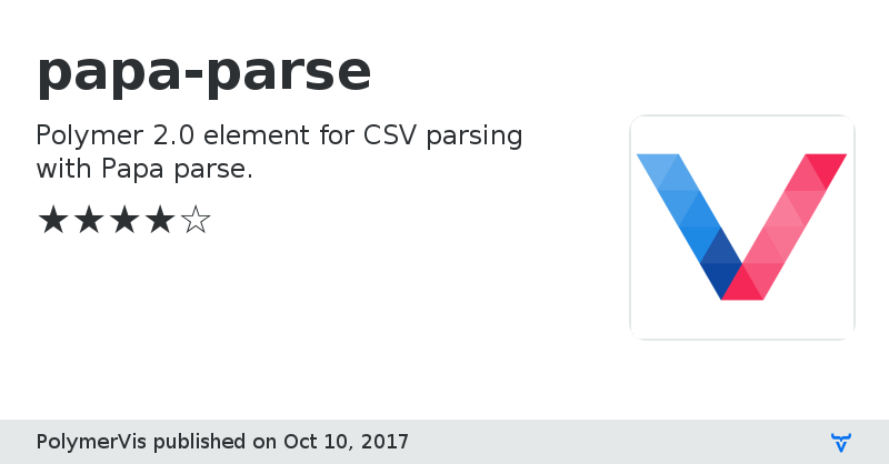 papa-parse - Vaadin Add-on Directory