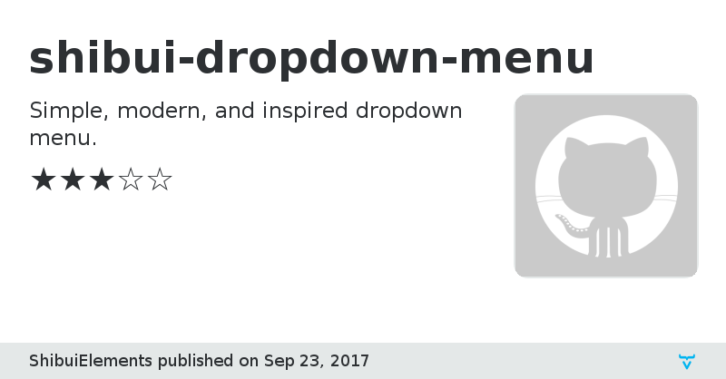 shibui-dropdown-menu - Vaadin Add-on Directory