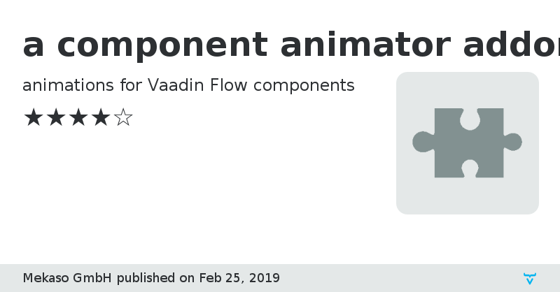 a component animator addon for vaadin-flow - Vaadin Add-on Directory