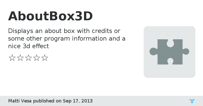 AboutBox3D - Vaadin Add-on Directory