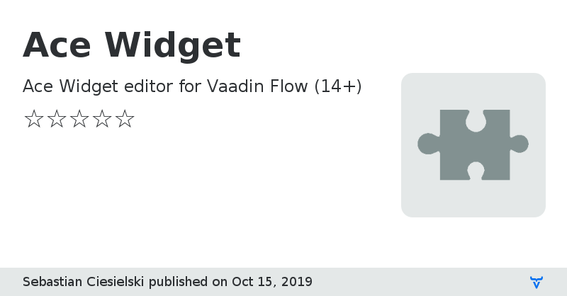 Ace Widget - Vaadin Add-on Directory