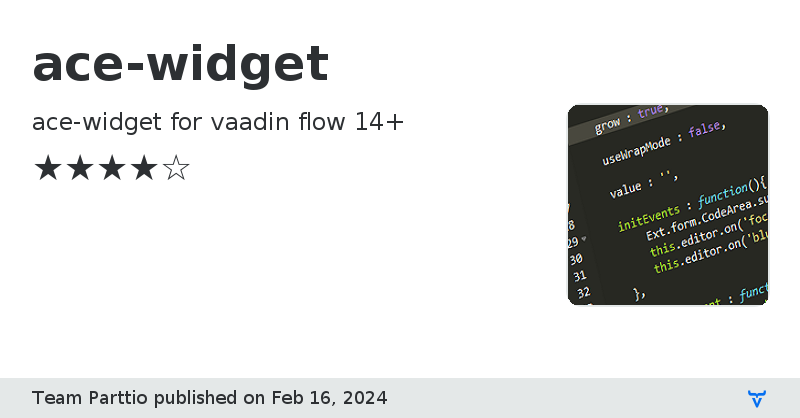 ace-widget - Vaadin Add-on Directory