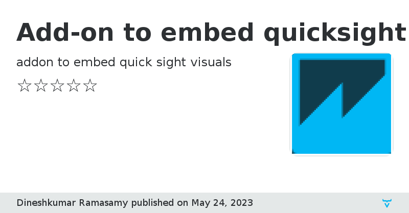 Add-on to embed quicksight dashboard / visuals into vaadin - Vaadin Add-on Directory