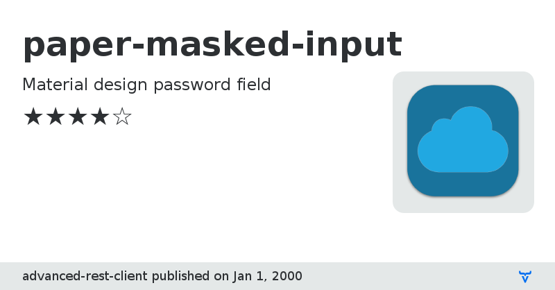 paper-masked-input - Vaadin Add-on Directory