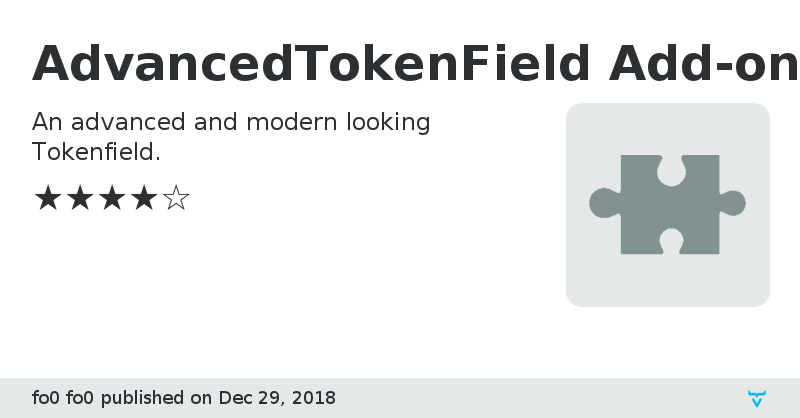 AdvancedTokenField Add-on - Vaadin Add-on Directory