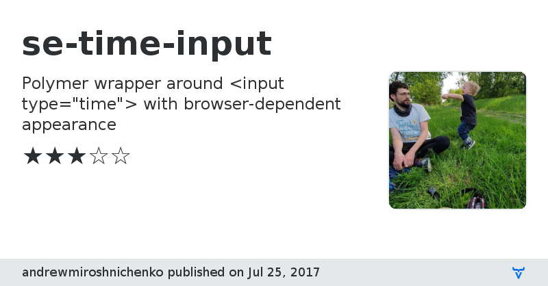se-time-input - Vaadin Add-on Directory