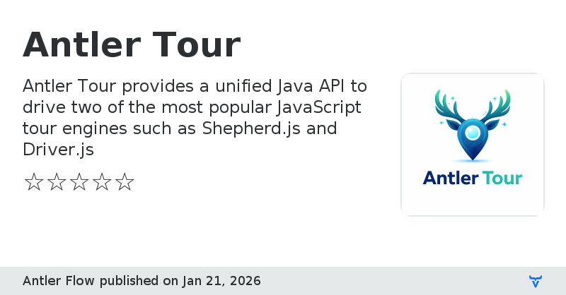 Antler Tour - Vaadin Add-on Directory