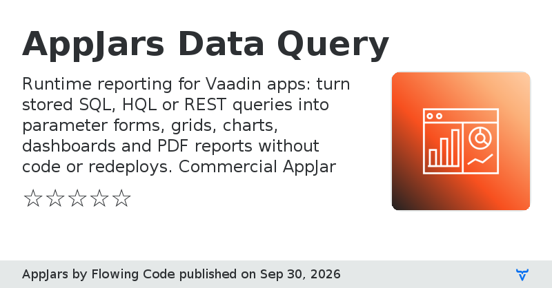 AppJars Data Query - Vaadin Add-on Directory
