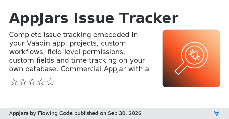 AppJars Issue Tracker - Vaadin Add-on Directory