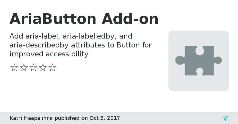 AriaButton Add-on - Vaadin Add-on Directory