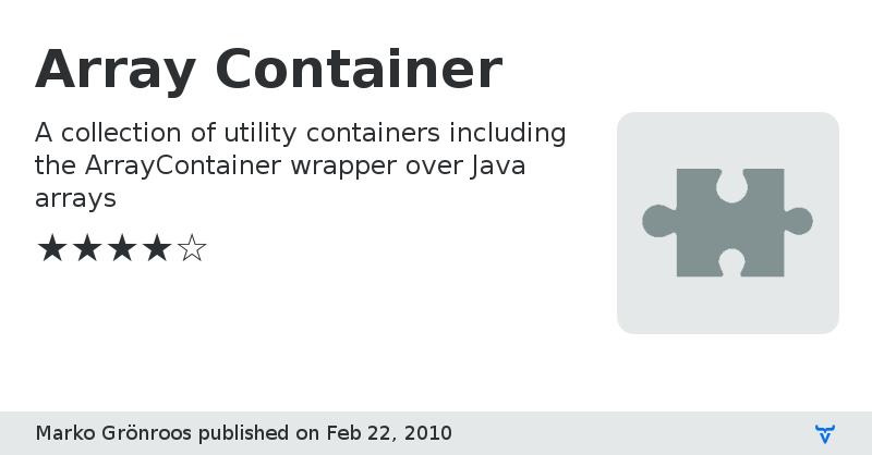 Array Container - Vaadin Add-on Directory