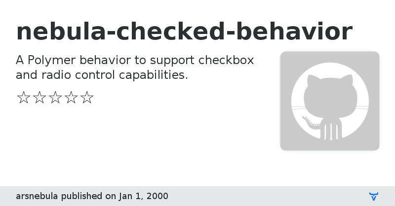 nebula-checked-behavior - Vaadin Add-on Directory