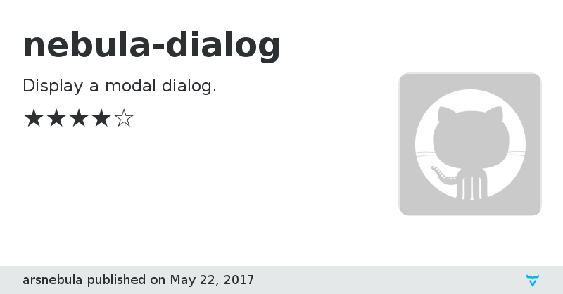 nebula-dialog - Vaadin Add-on Directory