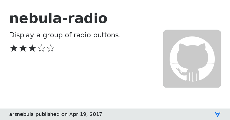 nebula-radio - Vaadin Add-on Directory