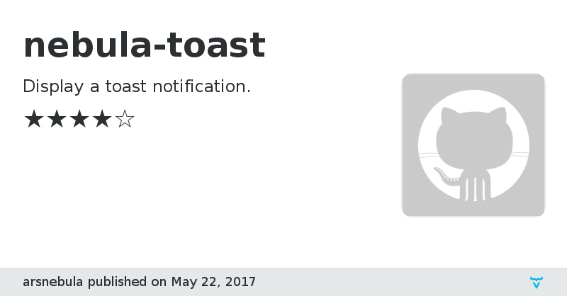 nebula-toast - Vaadin Add-on Directory