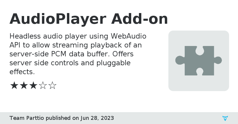 AudioPlayer Add-on - Vaadin Add-on Directory