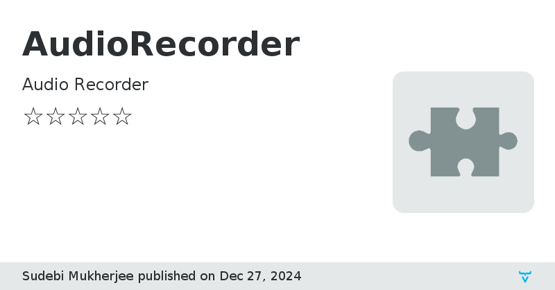 AudioRecorder - Vaadin Add-on Directory