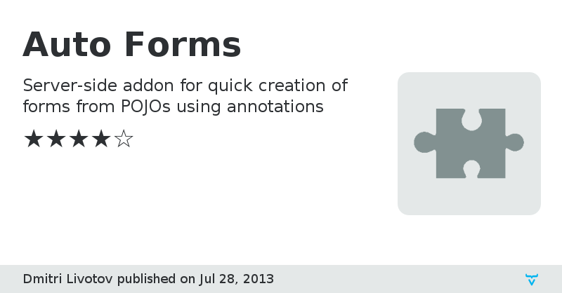 Auto Forms - Vaadin Add-on Directory