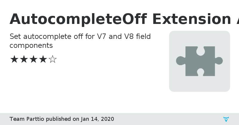 AutocompleteOff Extension Add-on - Vaadin Add-on Directory