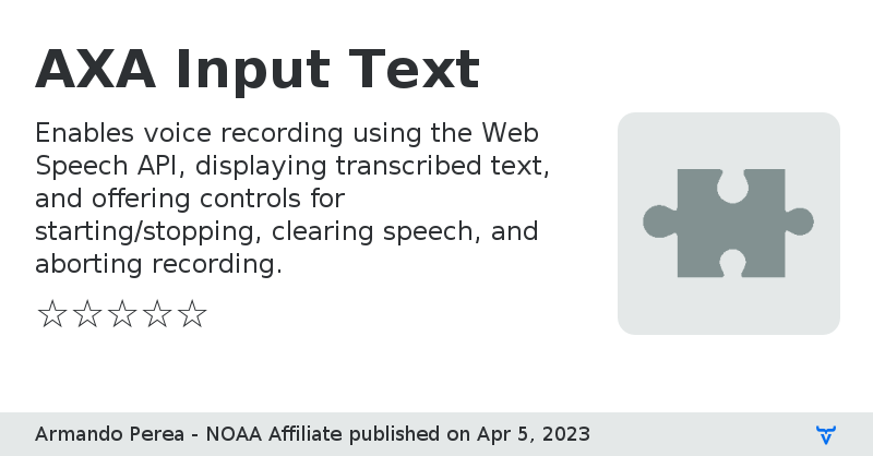 AXA Input Text - Vaadin Add-on Directory