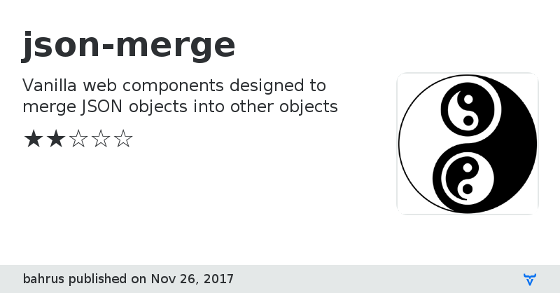 json-merge - Vaadin Add-on Directory