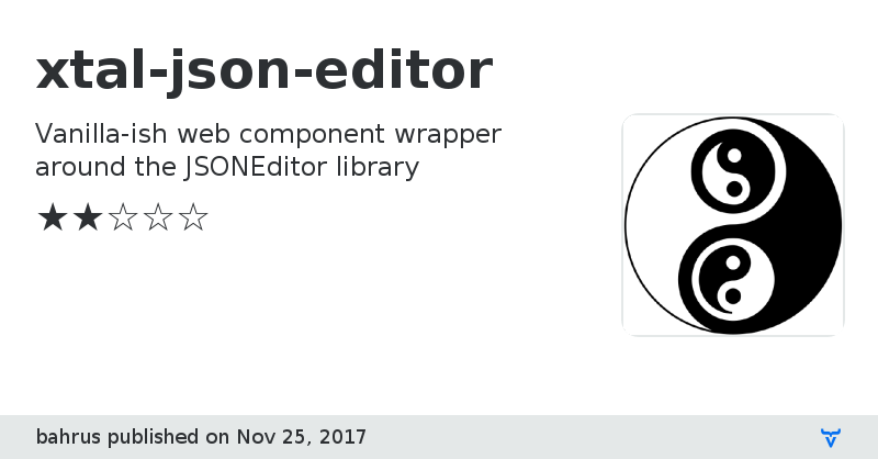 xtal-json-editor - Vaadin Add-on Directory