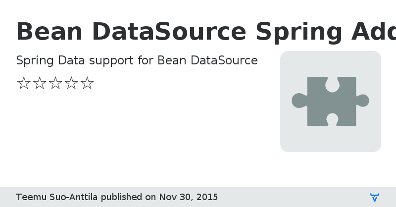 Bean DataSource Spring Add-on - Vaadin Add-on Directory