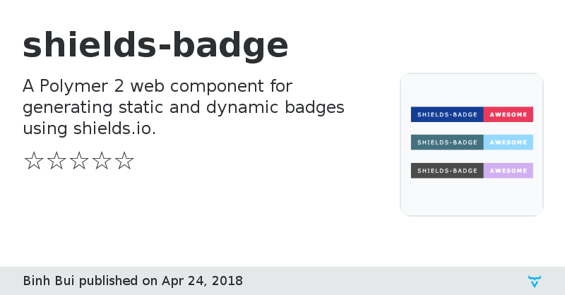 shields-badge - Vaadin Add-on Directory