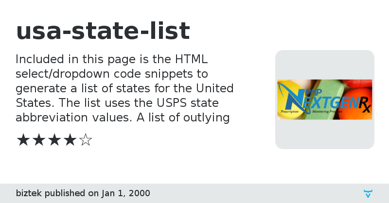 usa-state-list - Vaadin Add-on Directory