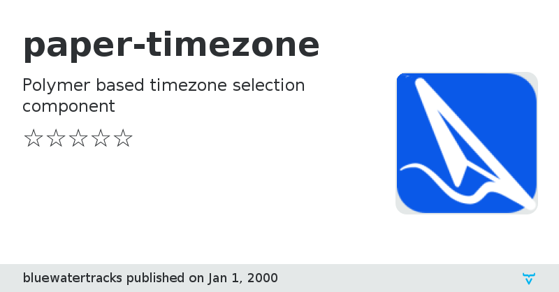 paper-timezone - Vaadin Add-on Directory