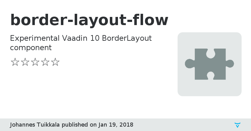 border-layout-flow - Vaadin Add-on Directory