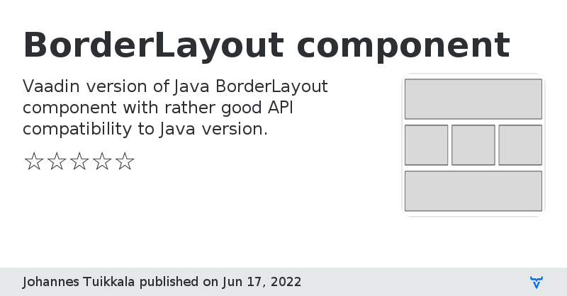 BorderLayout component - Vaadin Add-on Directory