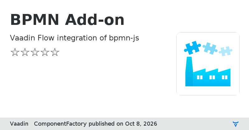 BPMN Add-on - Vaadin Add-on Directory