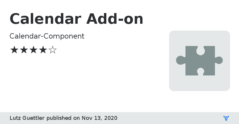 Calendar Add-on - Vaadin Add-on Directory