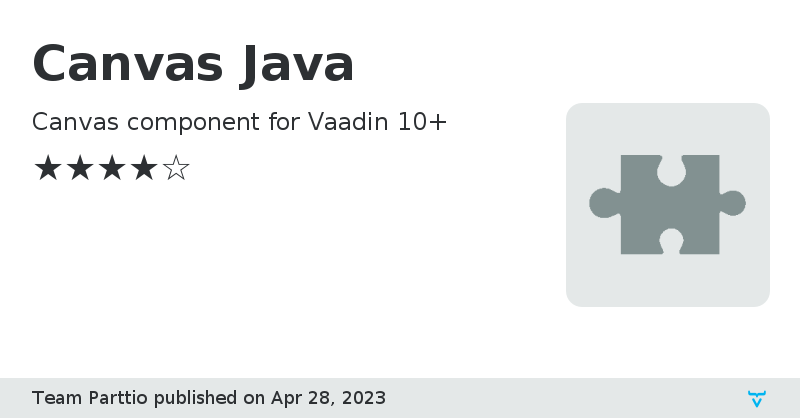 Canvas Java - Vaadin Add-on Directory