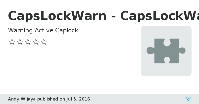 CapsLockWarn - CapsLockWarn Add-on - Vaadin Add-on Directory