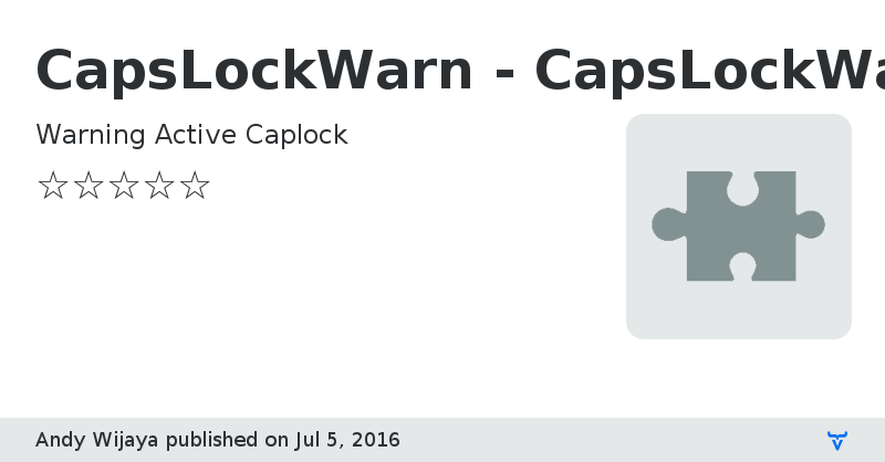 CapsLockWarn - CapsLockWarn Add-on - Vaadin Add-on Directory