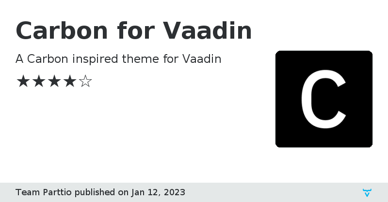 Carbon for Vaadin - Vaadin Add-on Directory