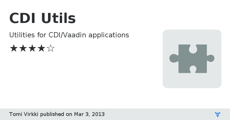 CDI Utils - Vaadin Add-on Directory